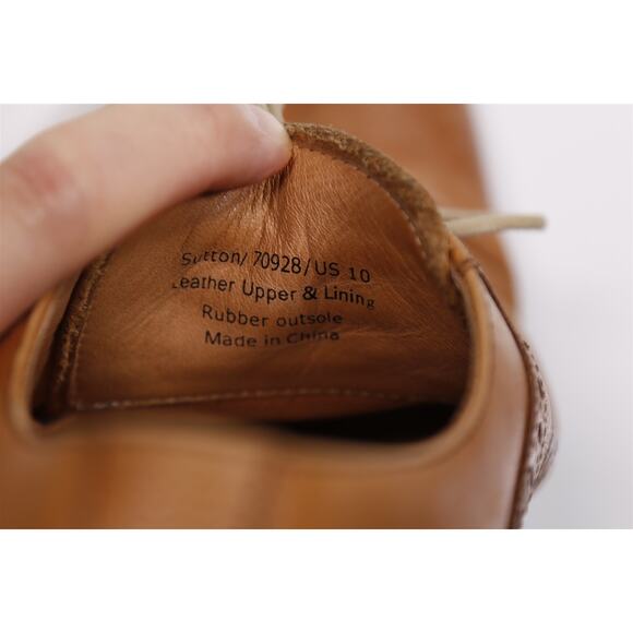 Warfield & Grand Sutton Honey Brown Lace-Up Oxford Leather Dress Shoes US 10 main image 11